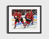 Hockey Autograph Print - Kane and Toews - Dynamic Duo Hockey FSPrints Gallery Frame 16x20