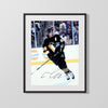 Hockey Autograph Print - Mario Lemieux Penguins - Captain 66 Hockey FSPrints Gallery Frame 16x20
