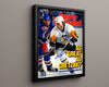 Hockey Autograph Print - Mario Lemieux Penguins - Magnificent 66 Hockey FSPrints Floating Canvas 16x20
