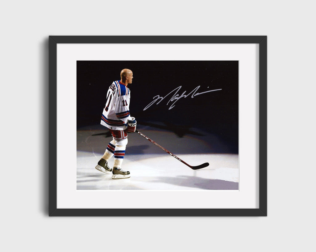 Hockey Autograph Print - Mark Messier - Captain Clutch Hockey FSPrints Gallery Frame 16x20
