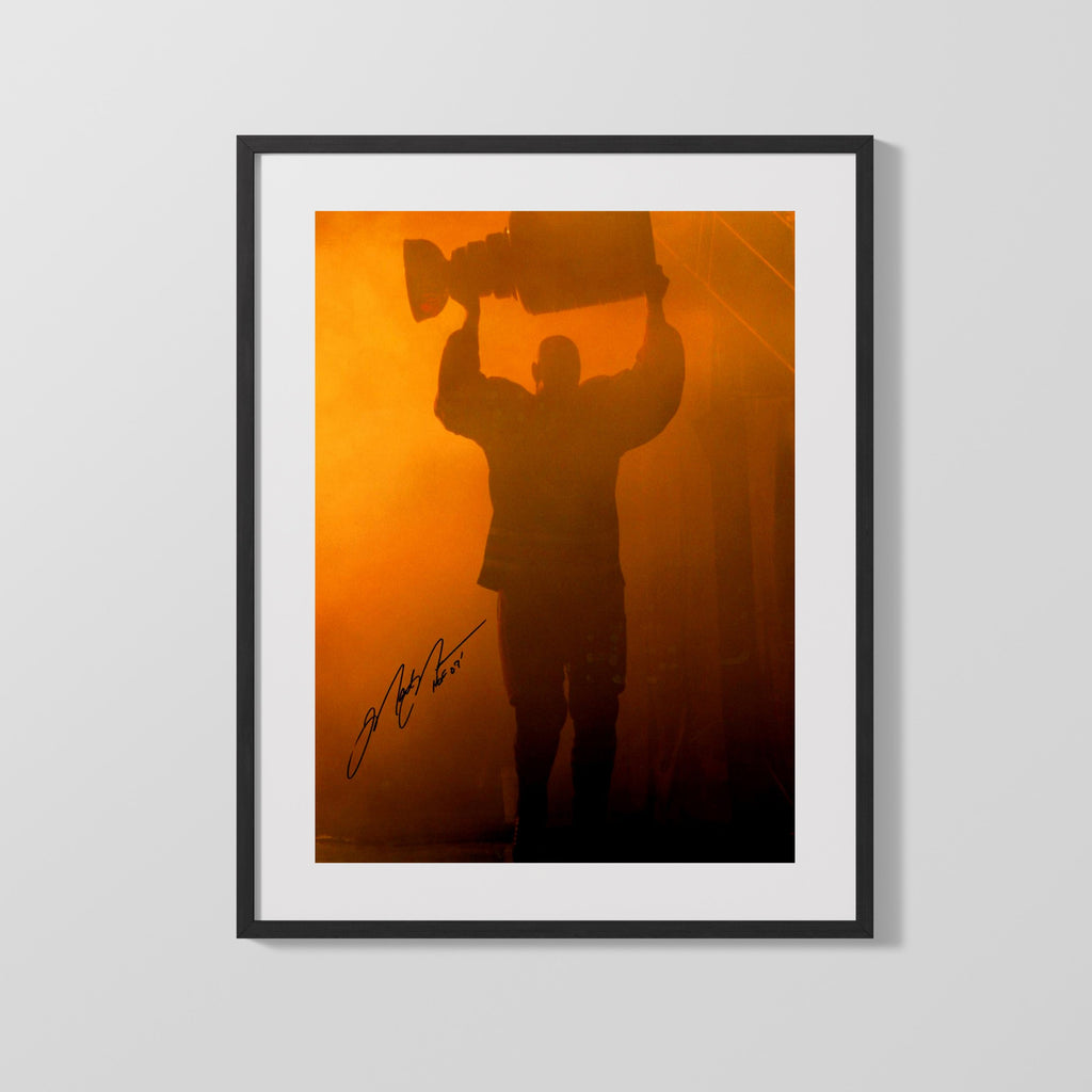 Hockey Autograph Print - Mark Messier - Farewell Cup Night Hockey FSPrints Gallery Frame 16x20