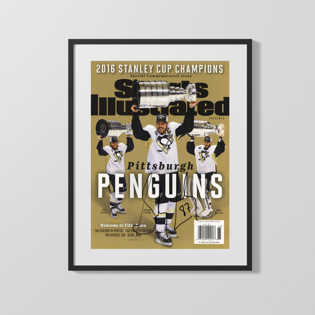 Hockey Autograph Print - Penguins 2015 Champs - Steel City Glory Hockey FSPrints Gallery Frame 16x20