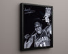 Indiana Autograph Print - Isiah Thomas Cutting Net - Champion Moment College FSPrints Floating Canvas 16x20