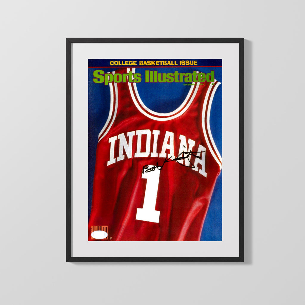 Indiana Autograph SI Print - Jersey Cover 1979 - Hoosier Tradition College FSPrints Gallery Frame 16x20