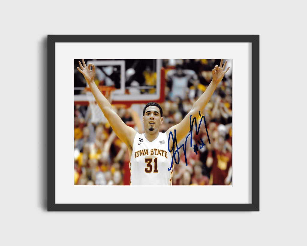 Iowa State Autograph Print - Georges Niang - Cyclone Power Forward College FSPrints Gallery Frame 16x20