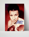 Jake LaMotta Autograph Print - Raging Bull Portrait - Bronx Brawler Boxing FSPrints Poster 16x20