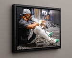 Floating Canvas Jalen Hurts - Philadelphia Eagles - Super Cigar Autograph Print Floating Canvas - Pro Football FSP - Floating Canvas
