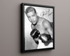 Joe Louis Autograph Print - Classic Stance - Brown Bomber Power Boxing FSPrints Floating Canvas 16x20