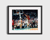 Julius Erving Autograph Print - Sixers vs Celtics - Doctor in the House