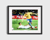 Kaka - Brazil - On the Ground Play Soccer FramedSportPrints Gallery Frame 16x20