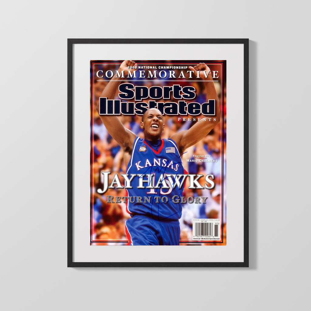Kansas Autograph SI Print - Mario Chalmers - Return to Glory College FSPrints Gallery Frame 16x20