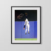 Ken Griffey Jr Autograph Print - Leaping Catch - The Kid Flies High