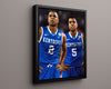 Kentucky Autograph Print - Harrison Twins - Double Trouble College FSPrints Floating Canvas 16x20