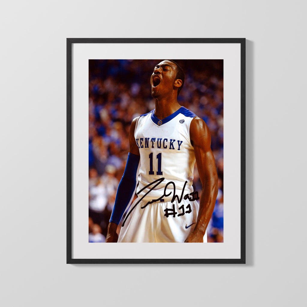 Kentucky Autograph Print - John Wall Roar - Wildcat Energy College FSPrints Gallery Frame 16x20