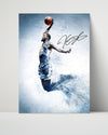 Kevin Durant Autograph Print - Warriors Sky Soar - Slim Reaper Flight