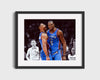 Kevin Durant and Russell Westbrook Autograph Print - OKC Thunder - Dynamic Duo