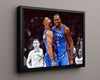 Kevin Durant and Russell Westbrook Autograph Print - OKC Thunder - Dynamic Duo