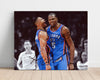 Kevin Durant and Russell Westbrook Autograph Print - OKC Thunder - Dynamic Duo