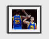 Kevin Durant and Stephen Curry Autograph Print - Warriors Duo - Splash and Slim Reaper