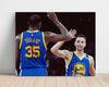 Kevin Durant and Stephen Curry Autograph Print - Warriors Duo - Splash and Slim Reaper