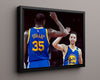 Kevin Durant and Stephen Curry Autograph Print - Warriors Duo - Splash and Slim Reaper