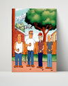 King of the Hill - Animated Cast - Mike Judge Autograph Print Television Vintage Framed Prints Poster 16x20