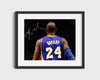 Kobe Bryant Autograph Print - Lakers Back View - No. 24 Legacy