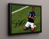 Kylian Mbappe France Autograph Print - World Cup Glory Soccer FramedSportPrints Floating Canvas 16x20