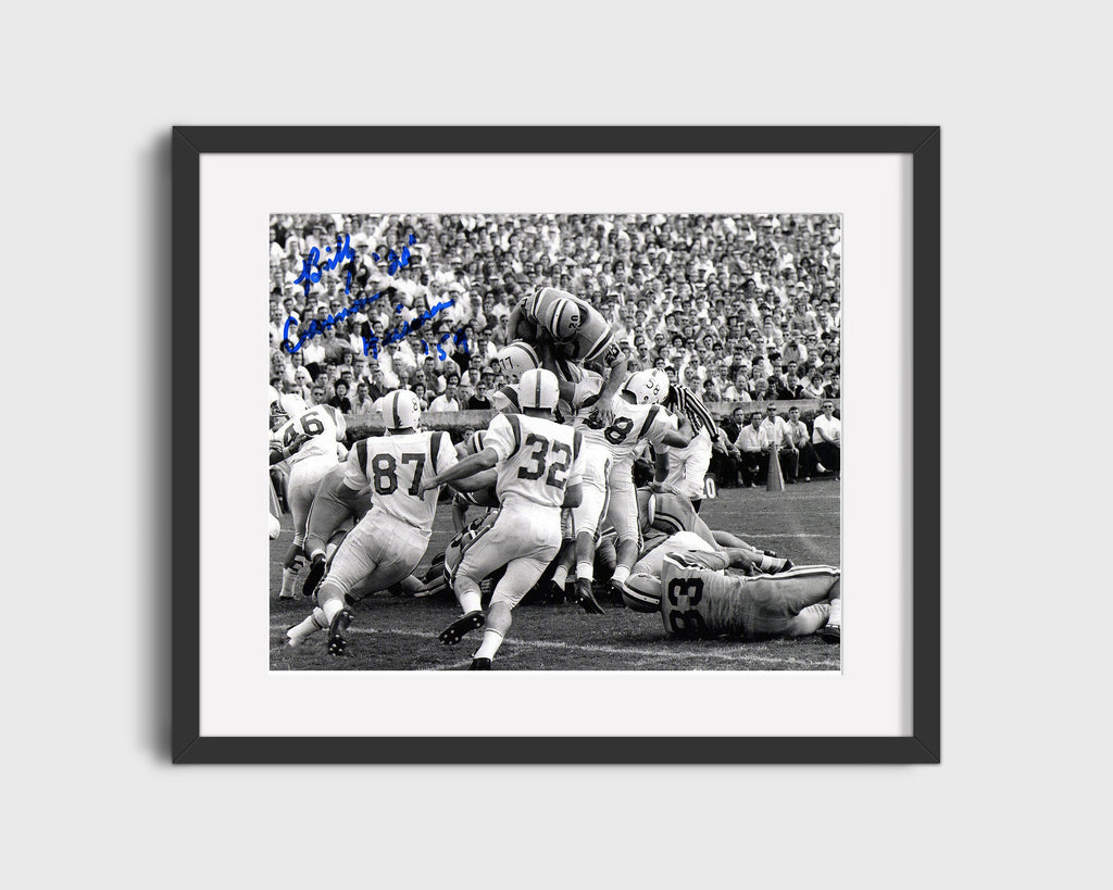 LSU Autograph Print - Billy Cannon - Halloween Run Hero College FSPrints Gallery Frame 16x20