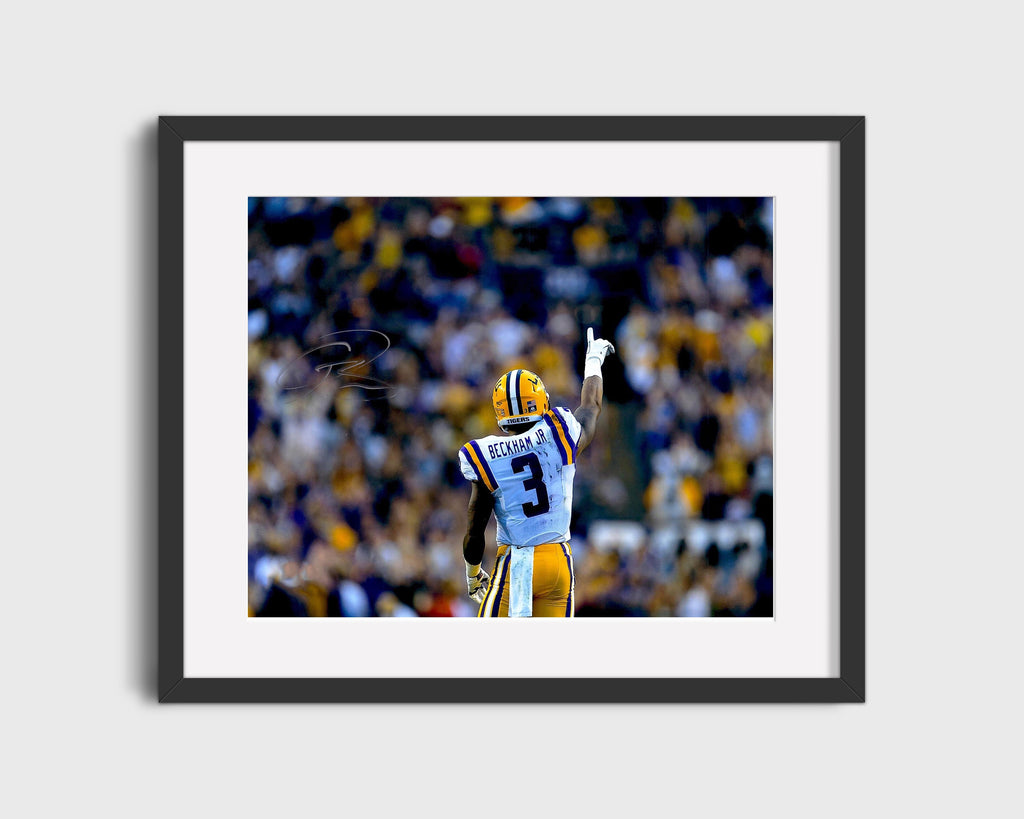 LSU Autograph Print - Odell Beckham Jr - Geaux Catch College FSPrints Gallery Frame 16x20
