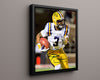 LSU Autograph Print - Pistol Pete Jumper - Pure Buckets College FSPrints Floating Canvas 16x20