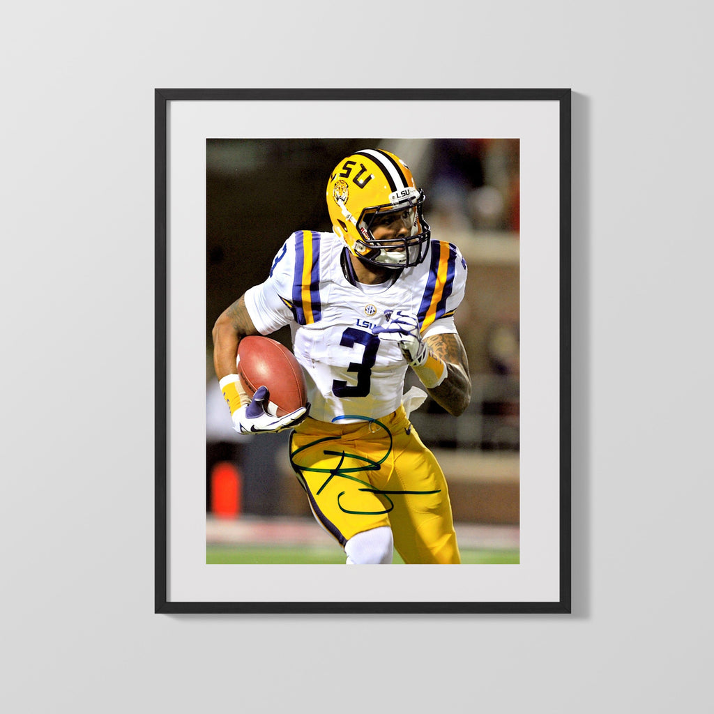 LSU Autograph Print - Odell Beckham Jr Upfield - Tiger Vision College FSPrints Gallery Frame 16x20
