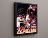 LSU Tigers -Shaquille ONeal - Dunk - Signed - Portrait College FSPrints Floating Canvas 16x20
