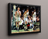 Larry Bird Kevin McHale and Robert Parish Autograph Print - Celtics Big Three - Green Dynasty
