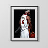 LeBron James Autograph Print - Cavs Power Pose - Kings Reign