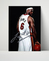 LeBron James Autograph Print - Cavs Power Pose - Kings Reign