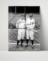 Lou Gehrig and Babe Ruth Autograph Print - Legends Together