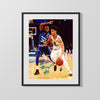 Marquette Autograph Print - Markus Howard Driving - Golden Touch College FSPrints Gallery Frame 16x20