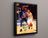 Marquette Autograph Print - Markus Howard Driving - Golden Touch College FSPrints Floating Canvas 16x20