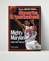 Maryland Autograph SI Print - Juan Dixon - Fear the Turtle College FSPrints Poster 16x20