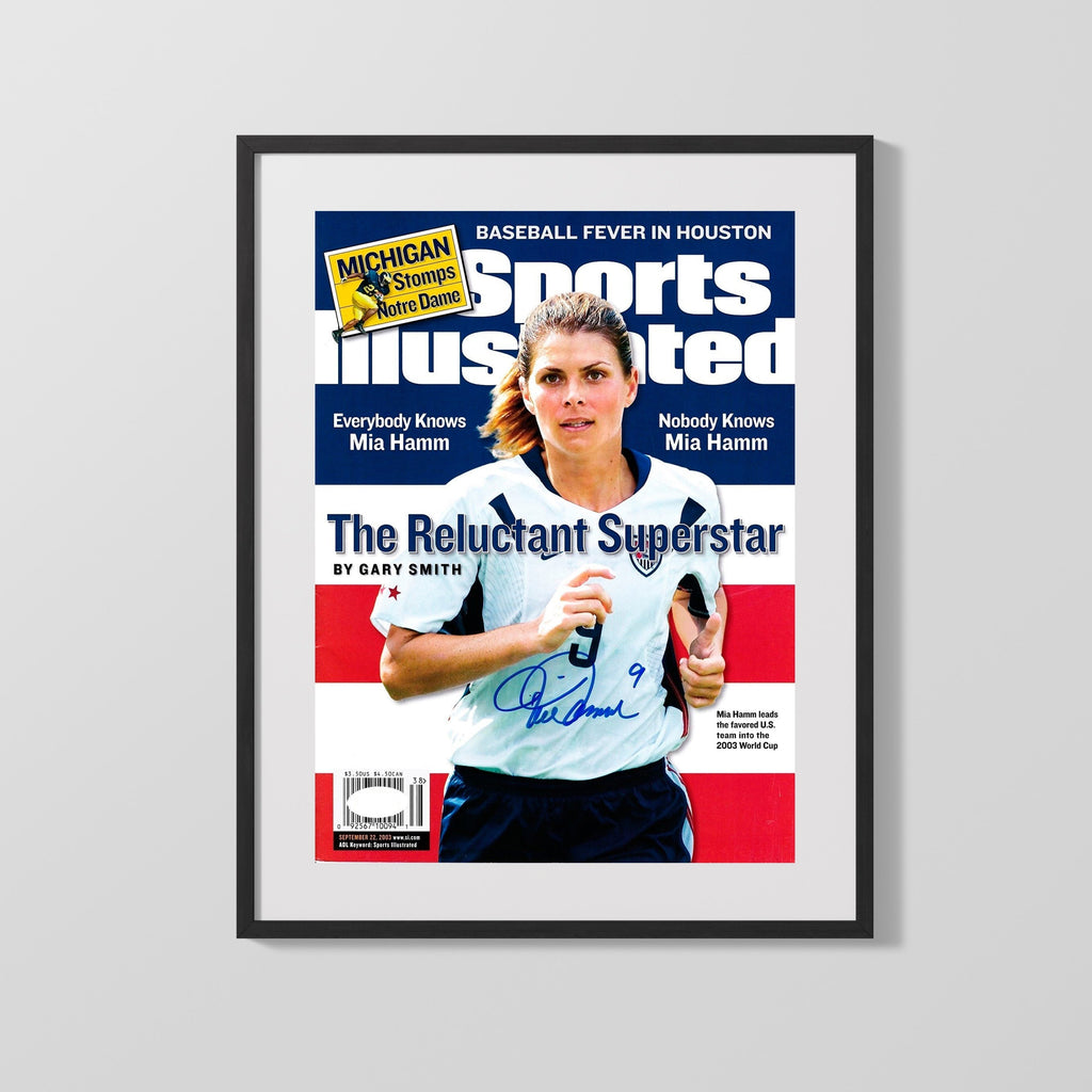 Mia Hamm Autograph Print - Team USA - Sports Illustrated Soccer FramedSportPrints Gallery Frame 16x20
