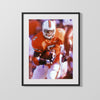 Miami Autograph Print - Edgerrin James Running Back - Edge of Glory College FSPrints Gallery Frame 16x20