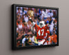 Miami Autograph Print - Michael Irvin - The Playmaker Rising College FSPrints Floating Canvas 16x20