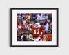 Miami Autograph Print - Michael Irvin - The Playmaker Rising College FSPrints Gallery Frame 16x20