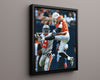 Miami Autograph Print - Santana Moss Move - Hurricane in Motion College FSPrints Floating Canvas 16x20