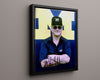 Michigan Autograph Print - Bo Schembechler - The Big House Boss College FSPrints Floating Canvas 16x20