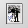Michigan Autograph Print - Bo & Jim Sideline Chat - Bo Knows Best College FSPrints Gallery Frame 16x20