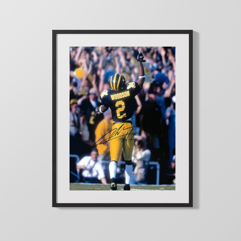 Michigan Autograph Print - Charles Woodson Heisman Pick - Wolverine Glory College FSPrints Gallery Frame 16x20
