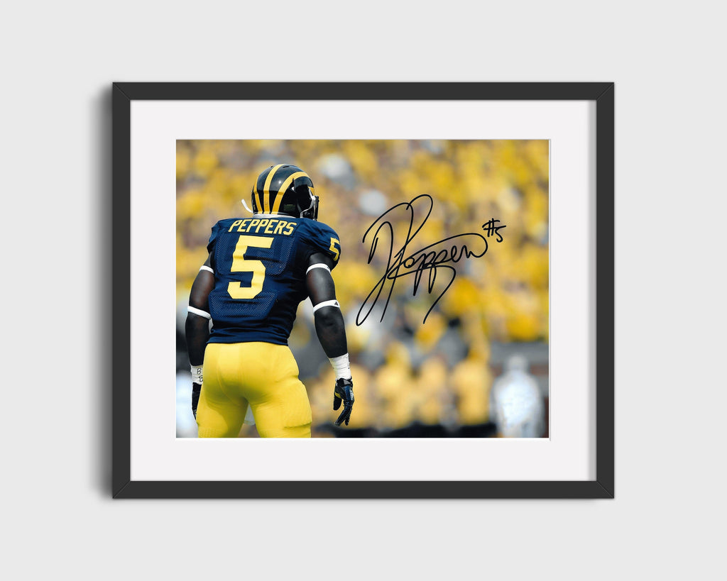 Michigan Autograph Print - Jabrill Peppers - Wolverine Versatility College FSPrints Gallery Frame 16x20