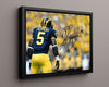 Michigan Autograph Print - Jim Harbaugh - QB Grit College FSPrints Floating Canvas 16x20